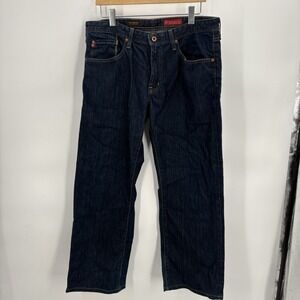 Adriano Goldschmied AG Men's Protege Straight Leg Denim Jeans 34X28 Dark Blue‎